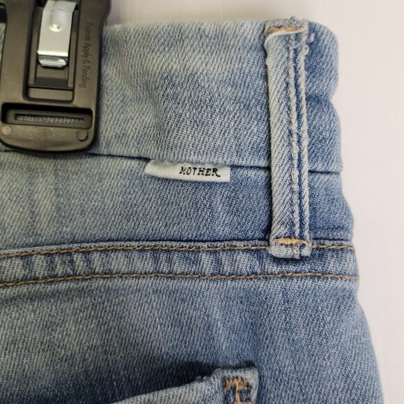 Size 28 Mother Skinny Jeans The Looker Light Kitty - Picture 4 of 6
